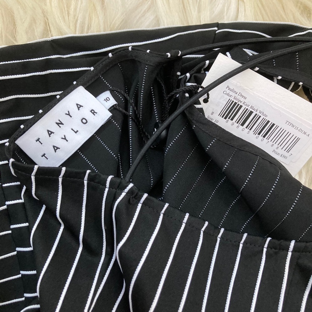 TANYA TAYLOR Striped Midi Dress - Picture 9 of 9